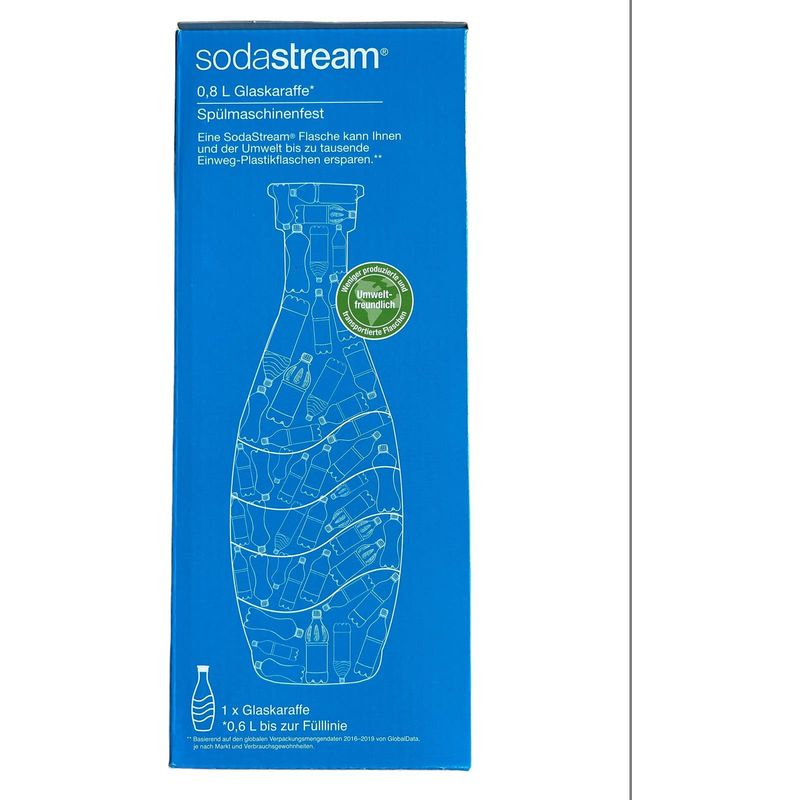 Sodastream Glaskaraffe 0,6 Ltr., für Penguin- und Crystal-Sprudler