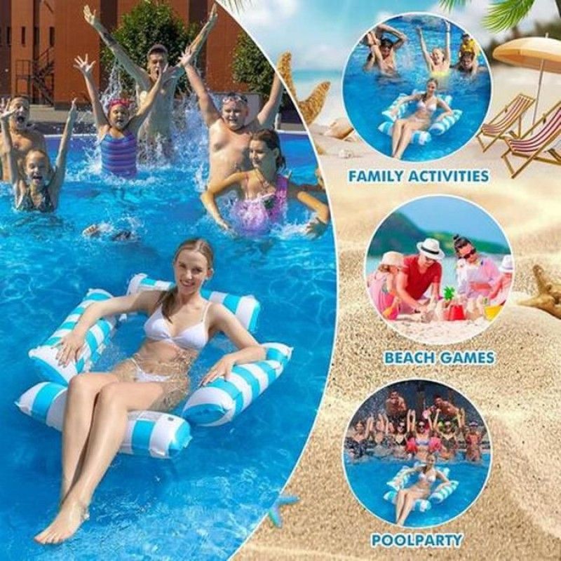 Flamingueo Bouee Piscine Hamac Gonflable PVC Rose