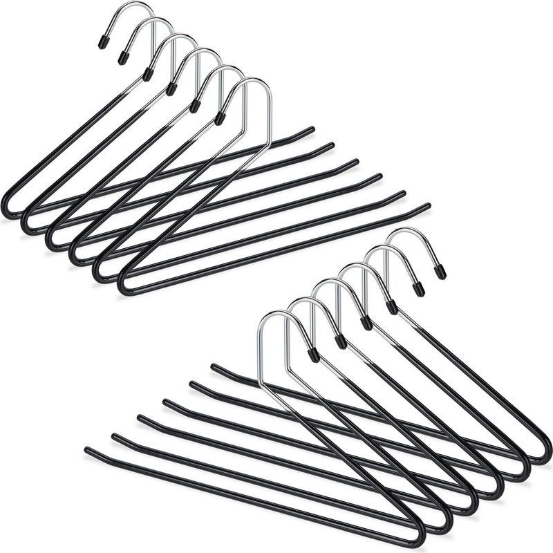 Platzsparende Hosenbügel Aus Edelstahl – Rutschfest, Platzsparend Und Stabil – 38 Cm
