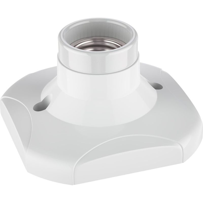 10-Pack E27 Screw Light Bulb Socket Holder – PP Plastic, 6A 220V, With Screws – For Wall & Ceiling Lamps, Indoor Use