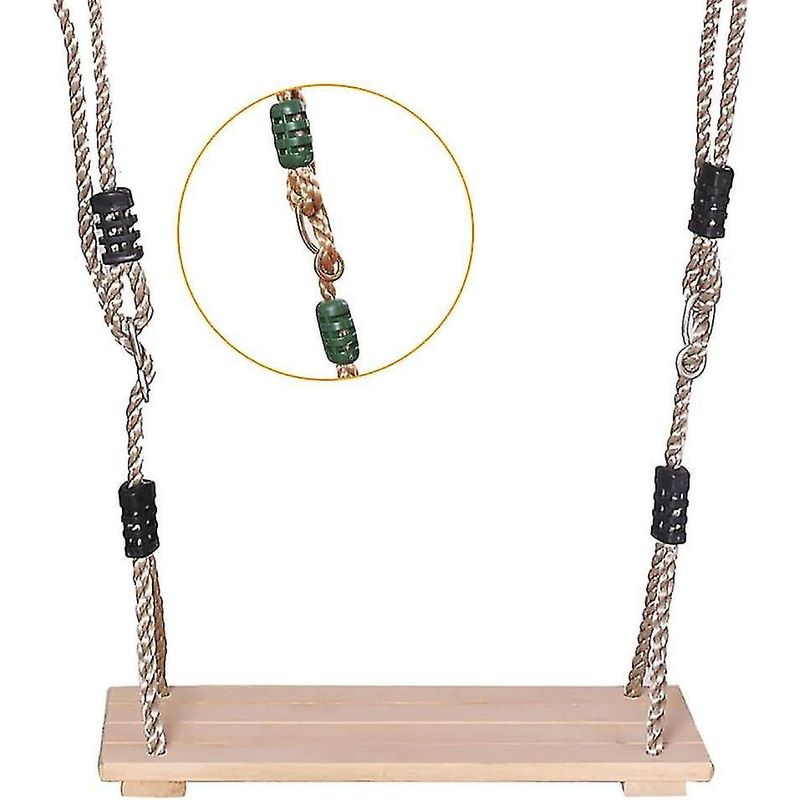 Dolibest 2pcs Balancoire Extérieur, Siège Balançoire Arbre Interieur Dossier Complet Soutien Souple Corde réglable 130-200cm avec Mousqueton Enfants Adolescents Jeunes, D'éléphant&Fleur Jusqu'à 272kg