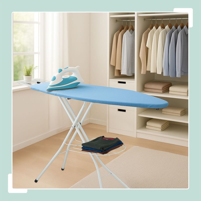 Relaxdays Table à repasser, planche réglable en hauteur, pliable