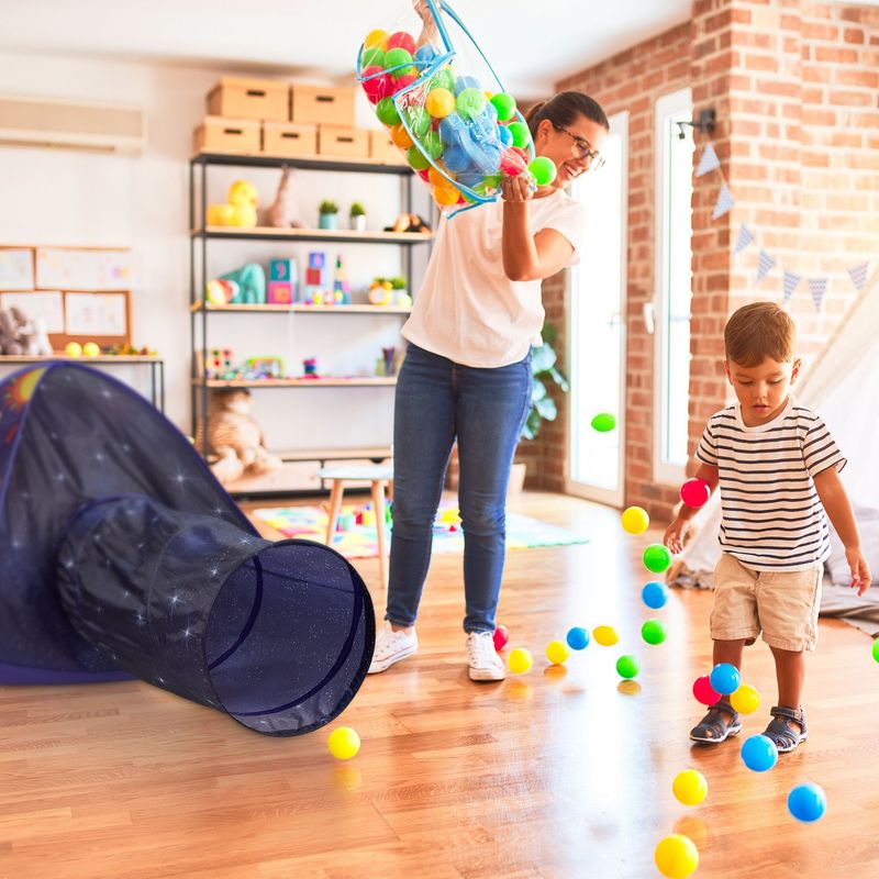 Relaxdays Tente Pour Enfants Sur Le Thème De L’Espace – Avec Tunnel – Pop-Up – Pour Intérieur Et Extérieur – 90 X 170 X 100 Cm – Dès 3 Ans