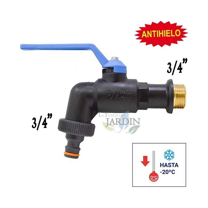 Ibergrif Robinet Exterieur Jardin 3/4- Robinet Jardin avec Adaptateur Ibergrif Robinet Exterieur Jardin 3/4- Robinet Jardin avec Adaptateur