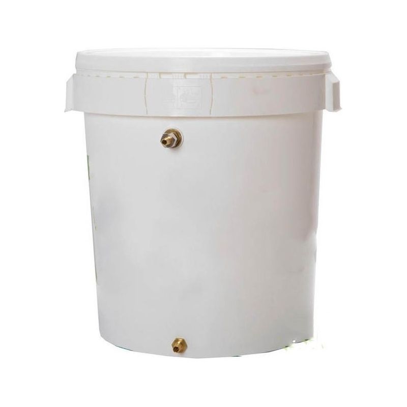 Vase D'expansion Inox 30 Litres – Base 41x26cm, Hauteur 31cm, Avec Raccords, DFL