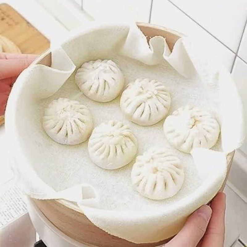 8 Stück Passiertuch, 50x50cm Käsetuch Cheesecloth Leinentuch Abseihtuch Filtertuch Reine Baumwolle Waschbar Seihtuch Waschbares Mulltuch für Käse Tofu Joghurt Suppe Nussdrink Tee