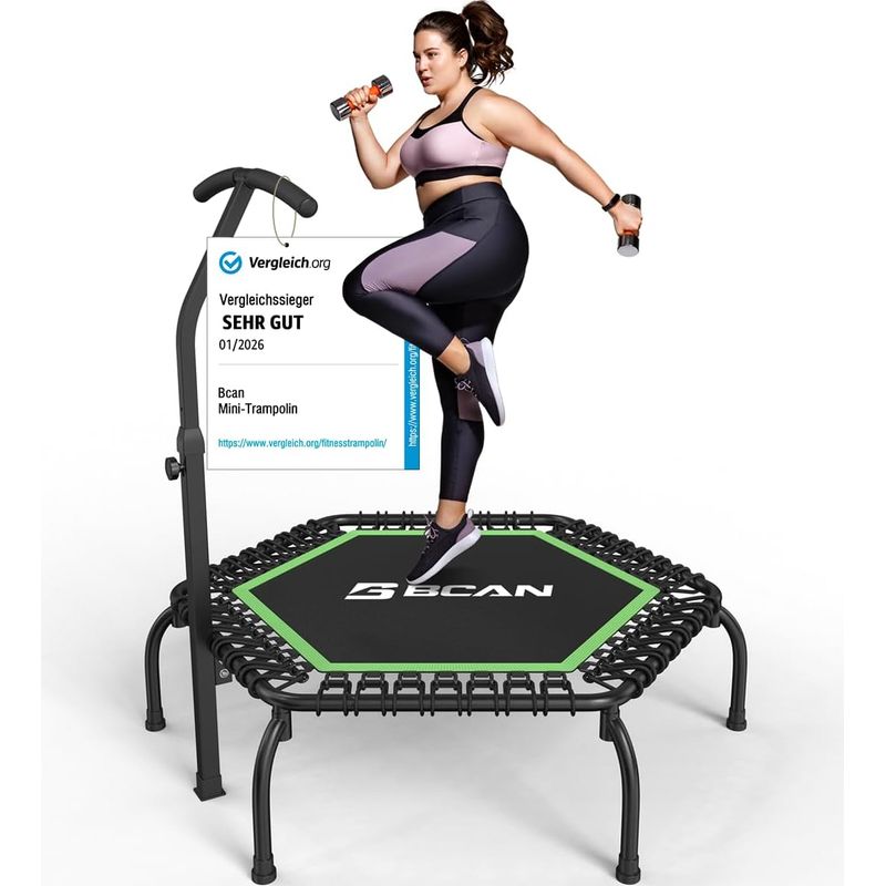 Trampoline KESSER 244/305/366/427 Cm – Certifié TÜV GS, Sécurité Filet, Charge 150 Kg, Forme Citrouille