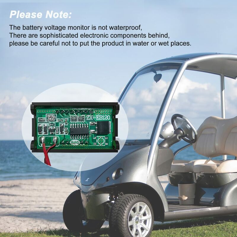 Tester Di Batteria DC 12V-84V Con Display LED | Capacità E Tensione Per Piombo E Litio | Allarme Soglia 20%