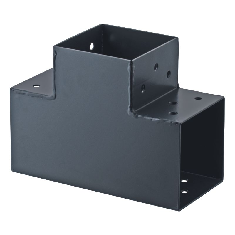 Connecteur 3D Angle 90° Pour Poteau Bois, H.9 X P.9 Cm