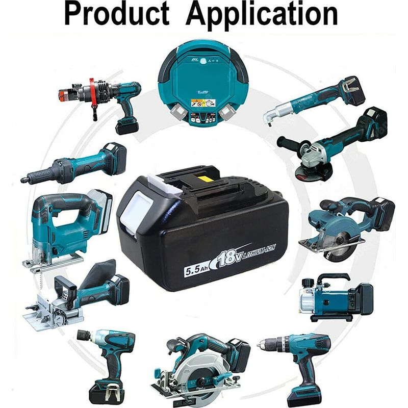 2x Akku für Makita 18V 6Ah BL1840 BL1850 mit Ladegerät 14.4 -18V 2x Akku für Makita 18V 6Ah BL1840 BL1850 mit Ladegerät 14.4 -18V