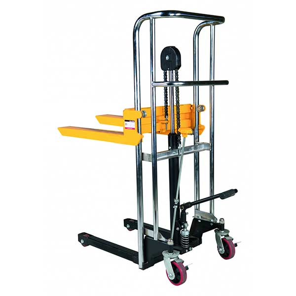 Mini Impilatore Manuale 400 Kg - Sollevamento Massimo 850 Mm - Forche 650x550 Mm - Piano Rimovibile - Impilatore Trasportabile - 1840044080 MATIS�RE