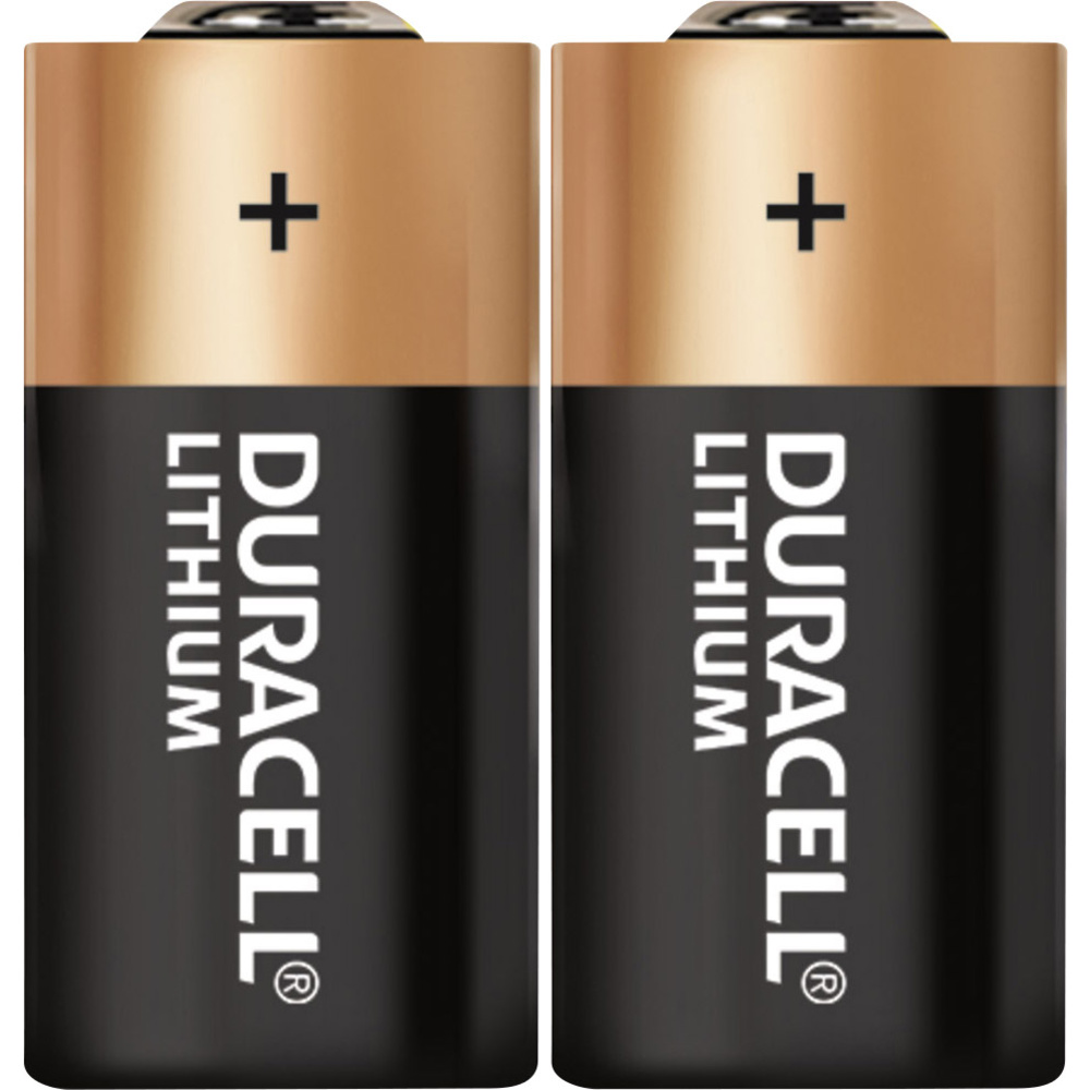 Duracell Orange/Schwarz Cr123 Fotobatterie Cr123a Lithium 1400 Mah 3 V 2 St.