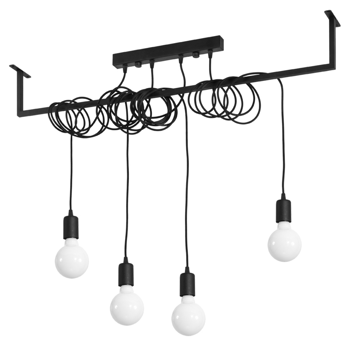 Sollux Lighting Schwarz Kronleuchter Salamanca 4 - Bild 2