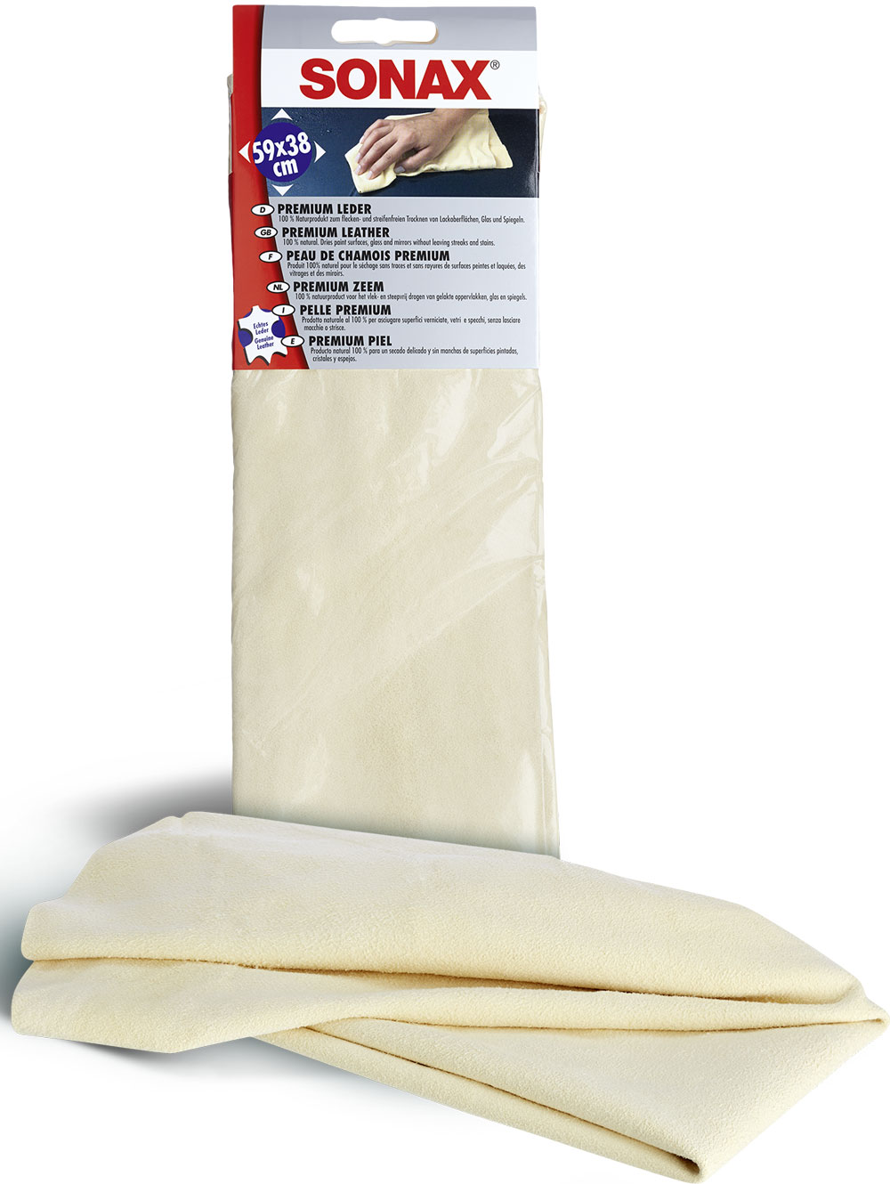Sonax Gelb Fahrzeugreinigung Zubehör, Premium Autoleder 55 X 37 Cm - Image 8