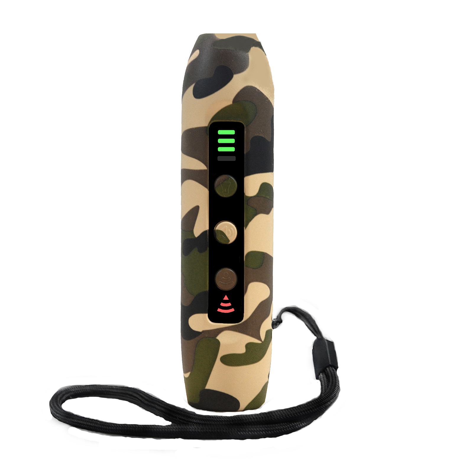 3-dispositivo Repellente Per Cani A Ultrasuoni, Portatile E Ricaricabile, Con Torcia Intelligente Ad Alta Luminosit�, Indicatore Led, Mimetico FORTUNEVILLE