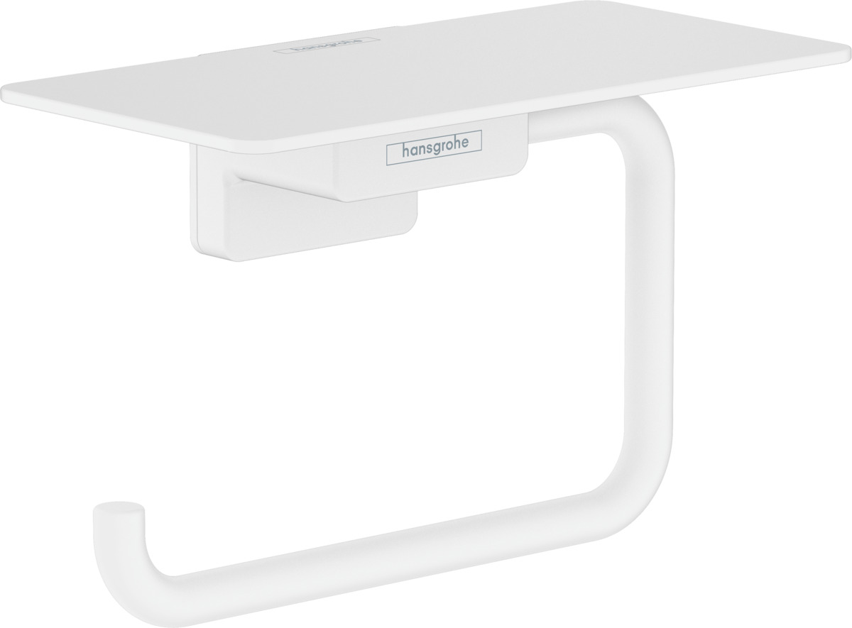 Addstoris - Portarotolo Con Mensola, Bianco Opaco 41772700 - Hansgrohe