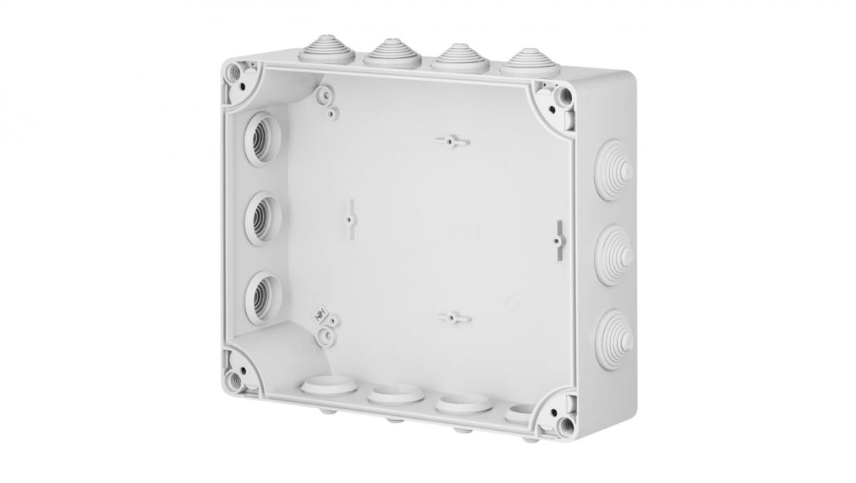Oem Grau Industrieller Hermetischer Kasten N/T 342X282x115mm Ip55 Mit 14 Kabelverschraubungen 2723-02