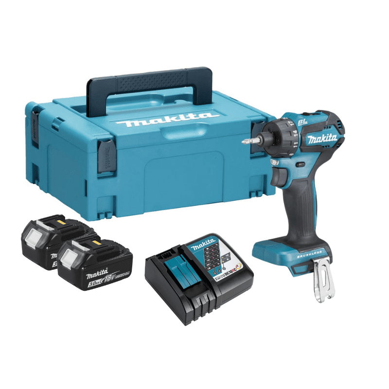 Makita Mehrfarbig Bohrschrauber 18V Lxt 1/4' (2X3 Ah) In Makpac Ddf083rfj