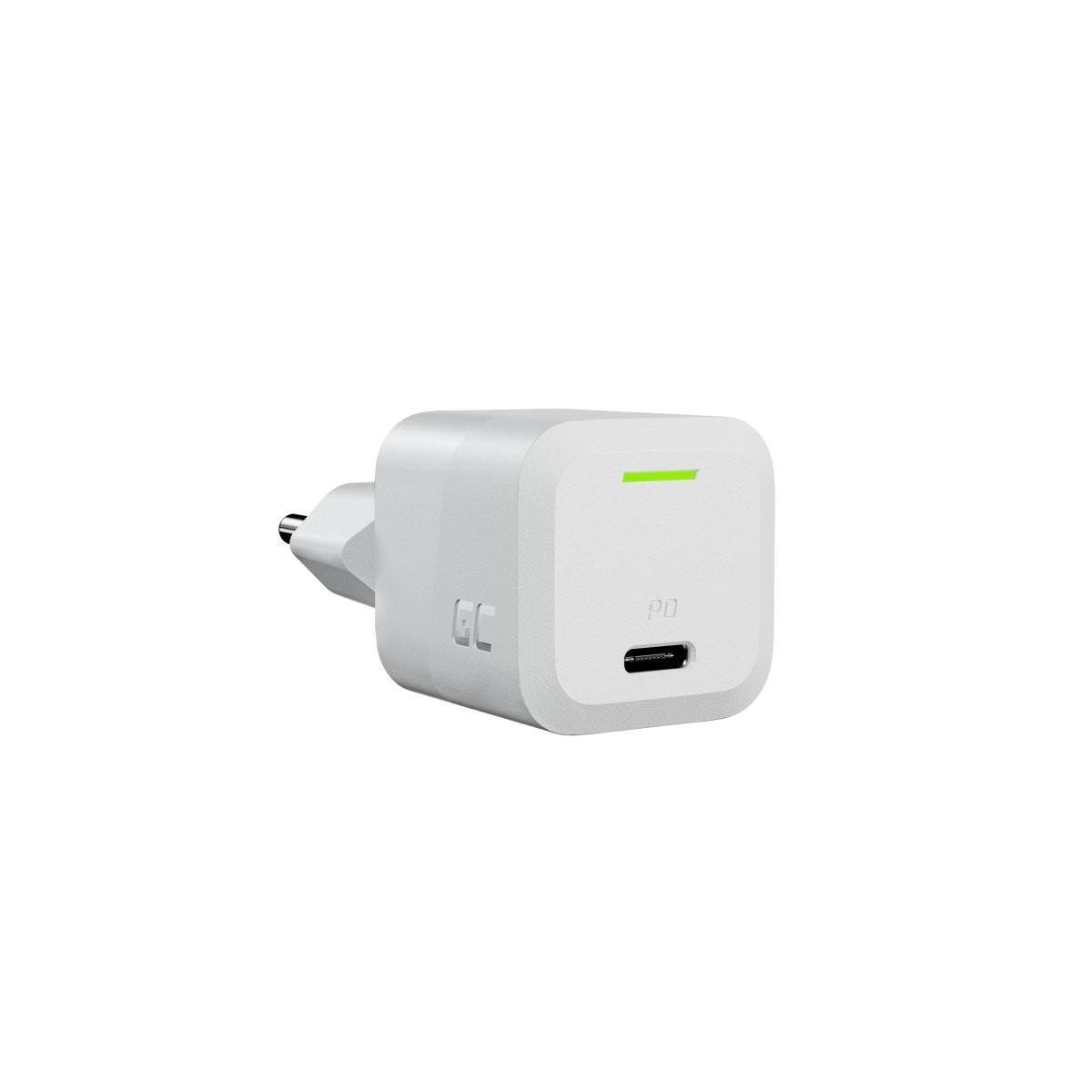 Green Cell Weiß Usb Charger Powergan 33 W Pd 3.0 Qc 3.0 1X Usb-C White - Bild 8
