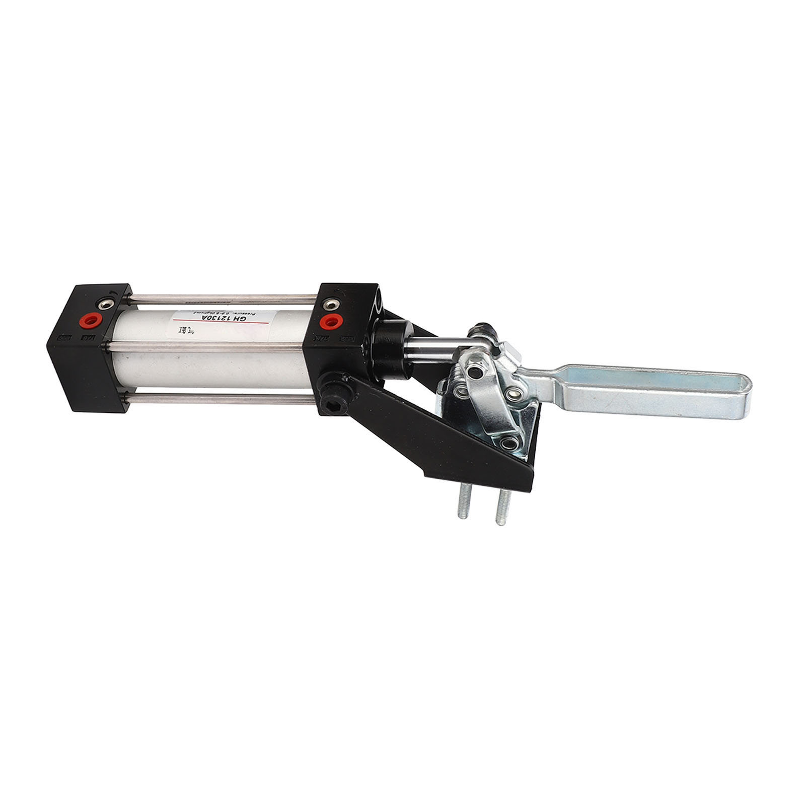 Pince pneumatique à levier de maintien, force de serrage 227 kg, axe de réglage en acier inoxydable