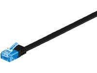 Microconnect Schwarz U/Utp Cat6a 3M Flach, V-Utp6a03s-Flach