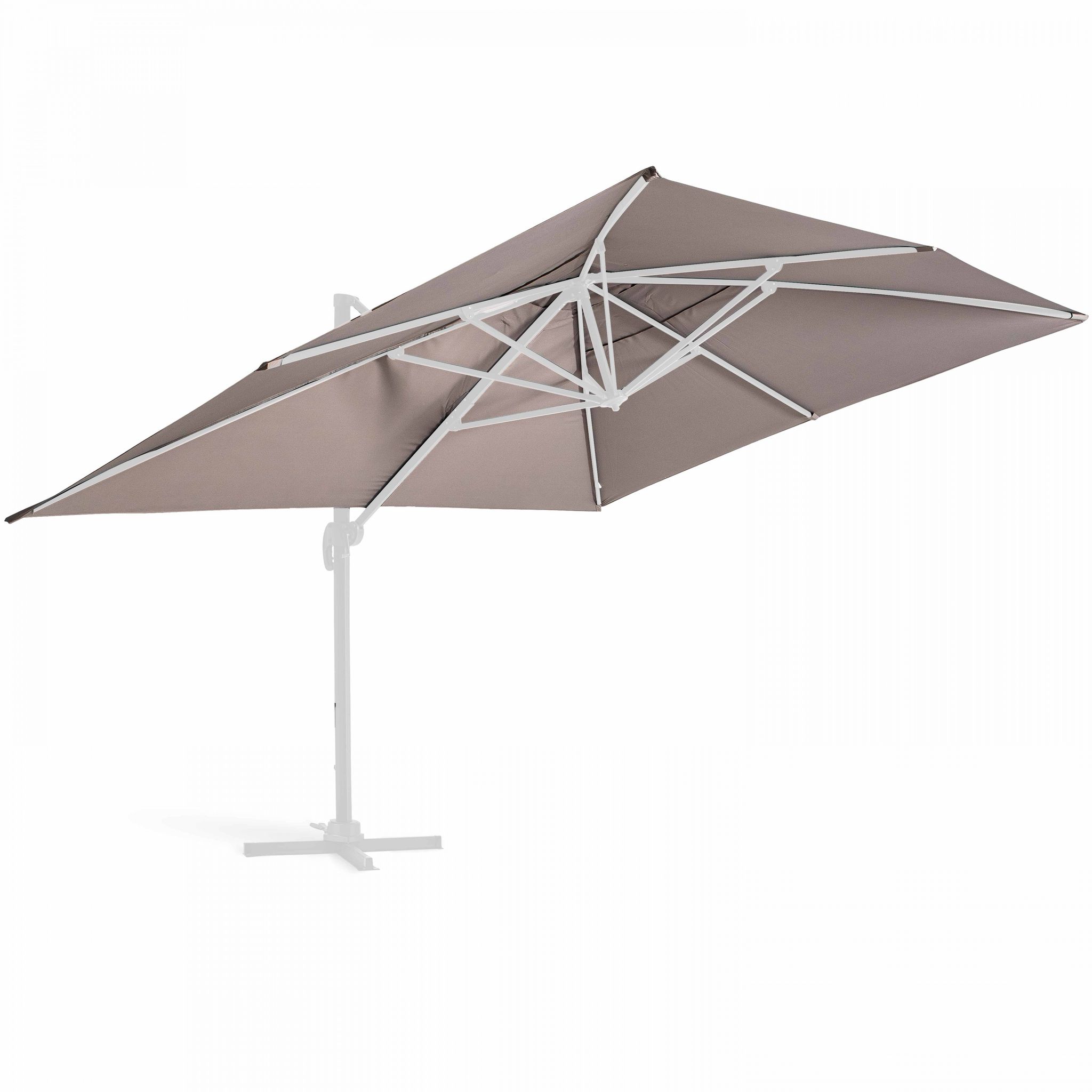 Oviala – Toile De Parasol Déporté 4x3m – 100% Polyester 250g/m² Traité