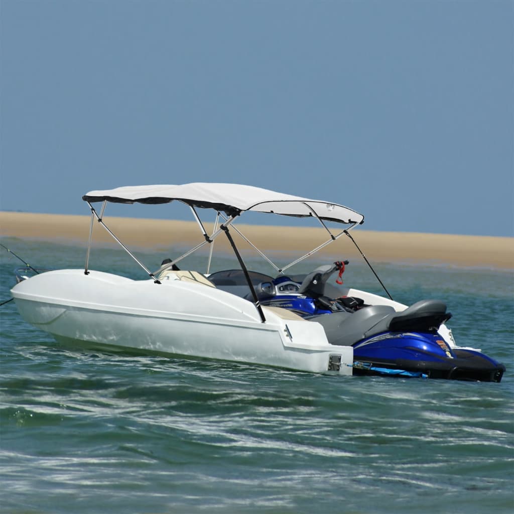 Bimini Di Prua Pareti Laterali Rete 4 Archi 243x(170-182)x137cm Vidaxl