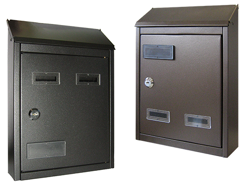 Cassetta Postale City In Ferro Colore Marrone oro 731.a 21x7xh30 Cm