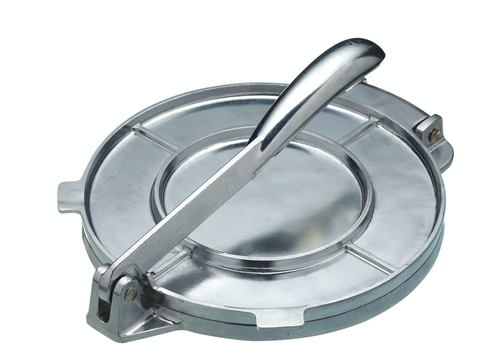 Kitchencraft Versilbert World Of Flavours Presse De Tortilla-Presse Presse De Metall Für Den Einsatz Als Rundschreiben Presse De Teig, 20 X 25 Cm, Box De Geschenk, 1 Stk.