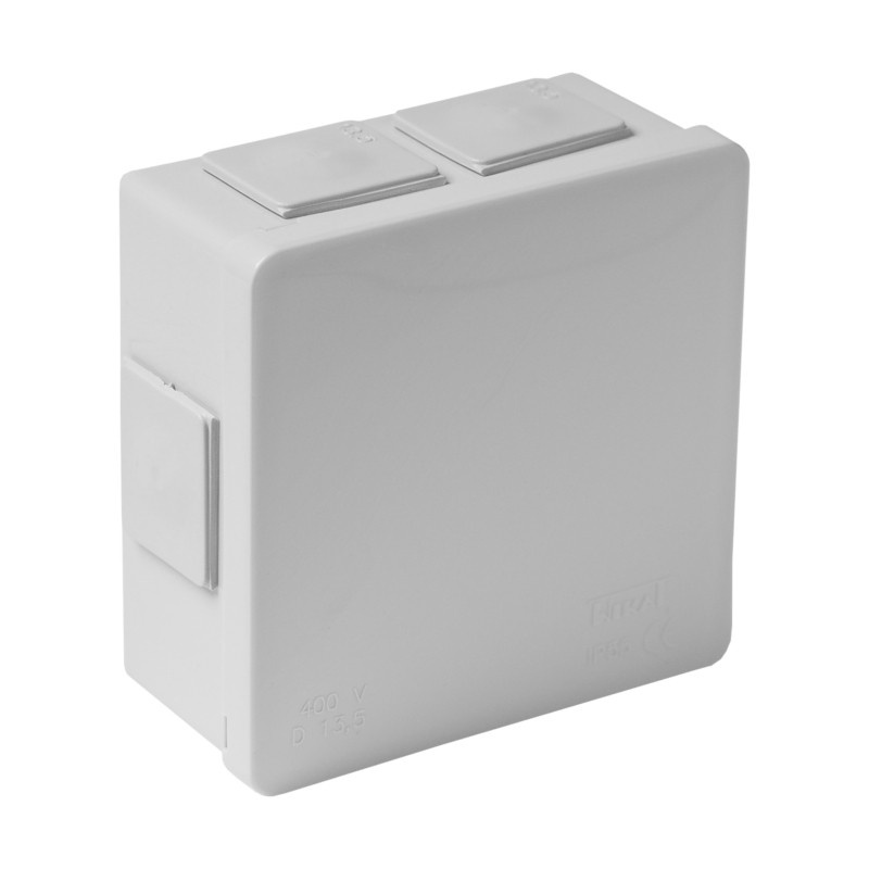 Oem Aufputzgehäuse, Grau, Ohne Klemmen, 6-Fach, Hermetisch, Ip55