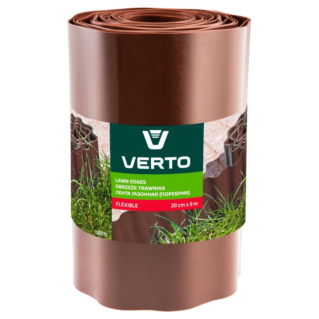 Verto Braun Rasenkanten 20 Cm X 9 M,