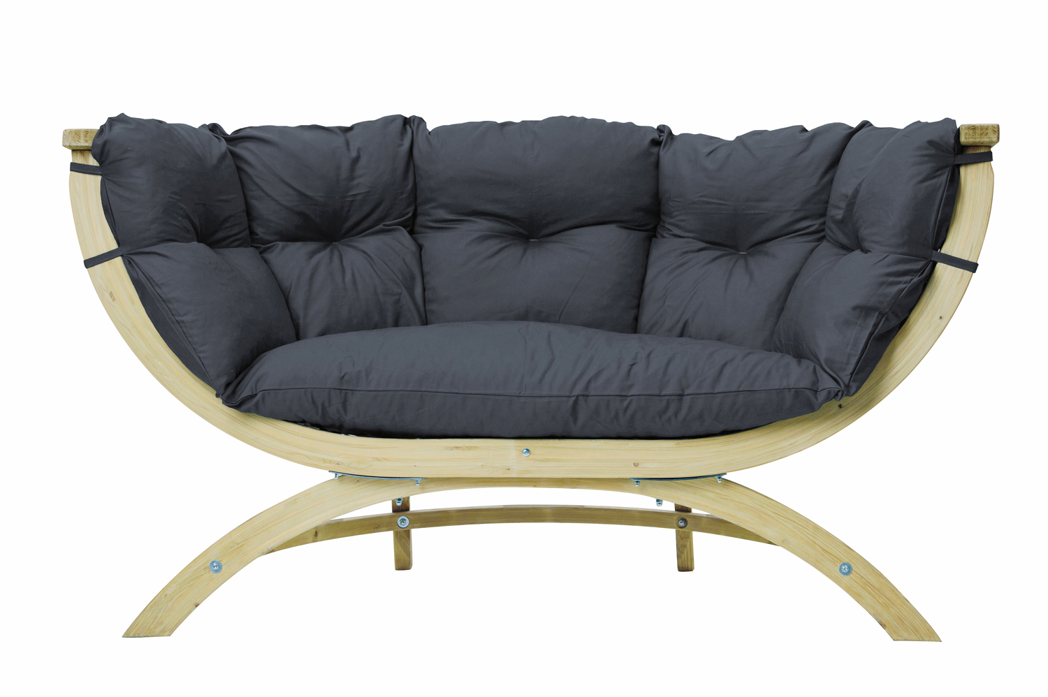 Amazonas Anthrazit Loungesofa Siena Due Anthracite Inkl. Sitzkissen Ca. 171,5 X 94 X 67Cm Für Haus Und Garten