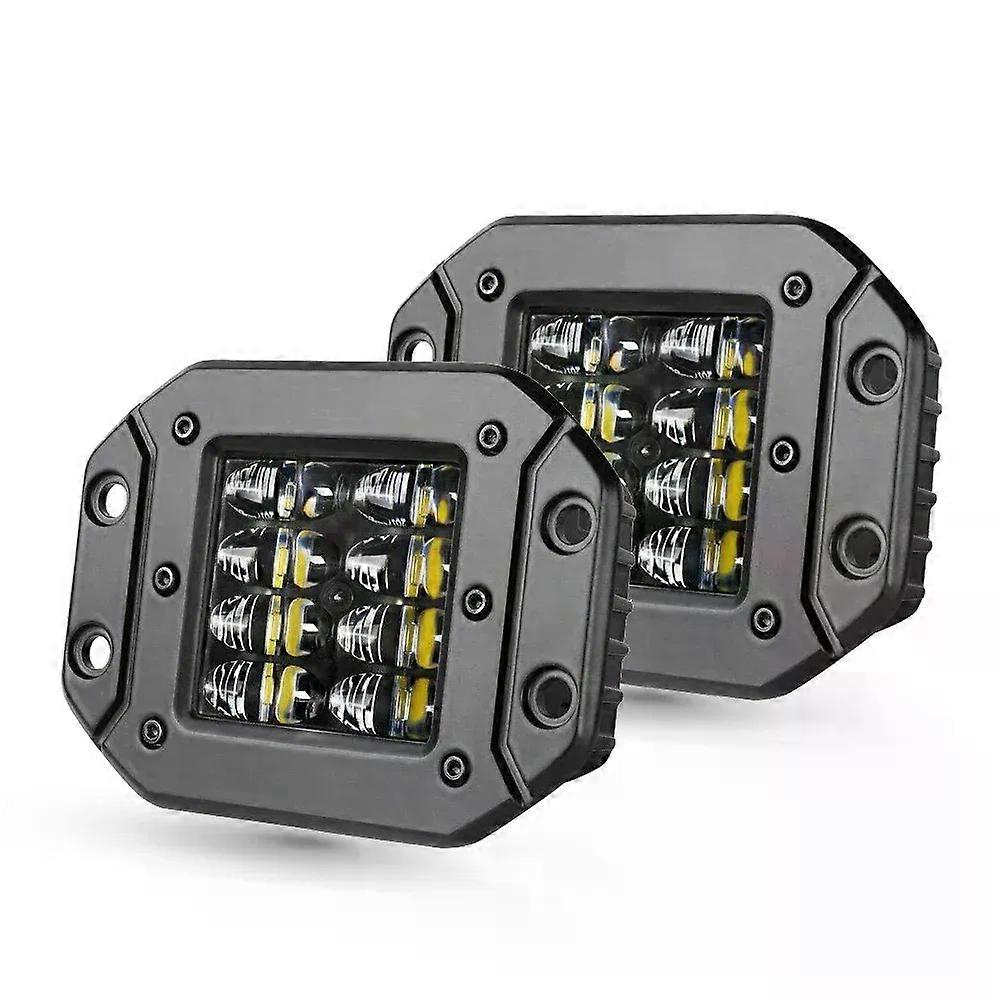 2x 5" Faro Da Lavoro A Incasso Fuoristrada 12v 24v 40w Fascio Spot Led Pods Barra Luminosa Per Auto Camion Atv Jeep Faro Anteriore