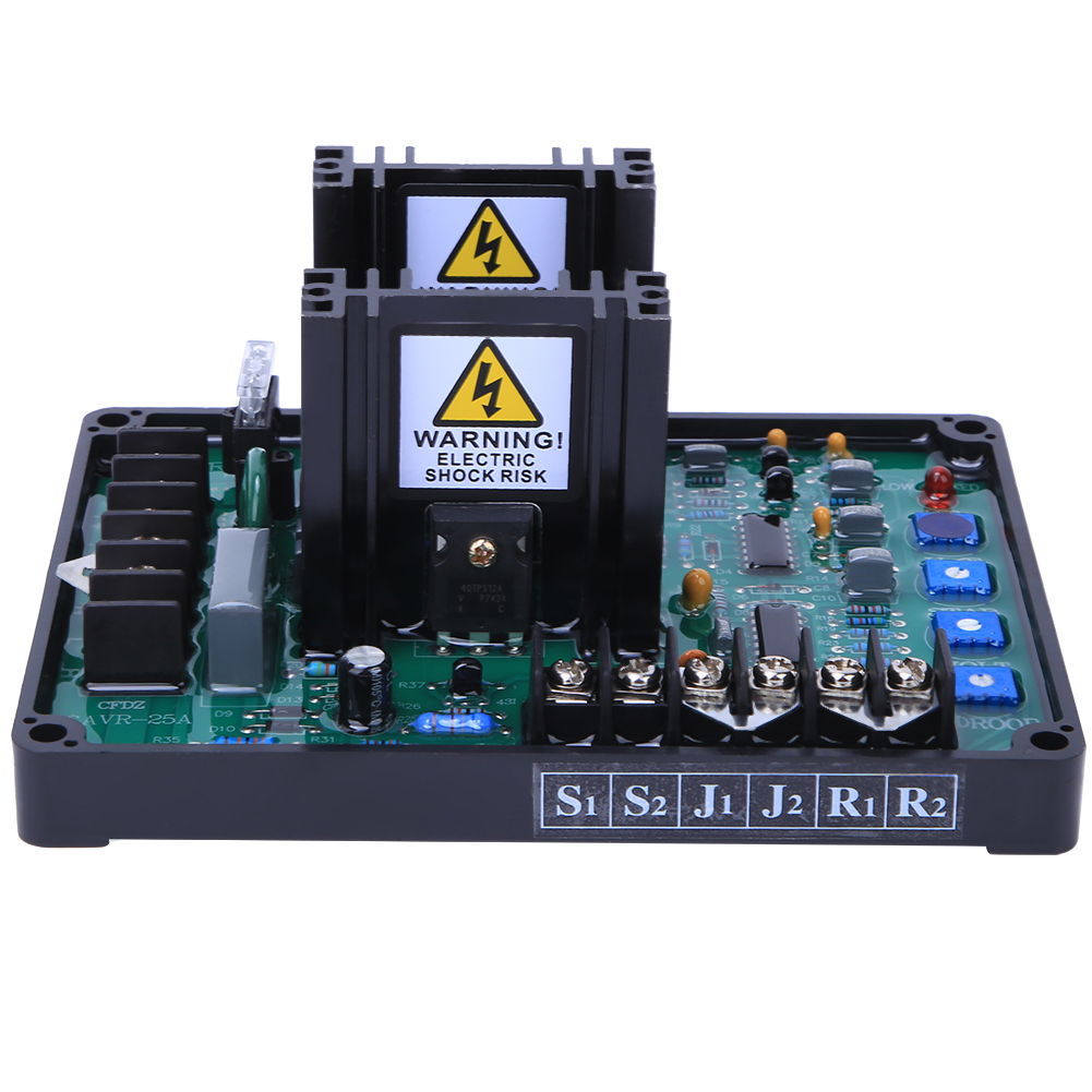 Régulateur automatique de tension GAVR-25A 25 A, 1 phase 2 fils pour groupe électrogène sans balais, protection basse fréquence