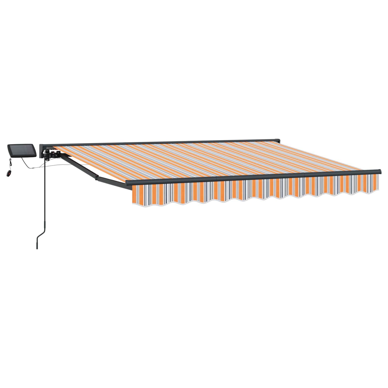 Cornice Per Tenda Manuale Con Led 3 X 2,5 M Vidaxl