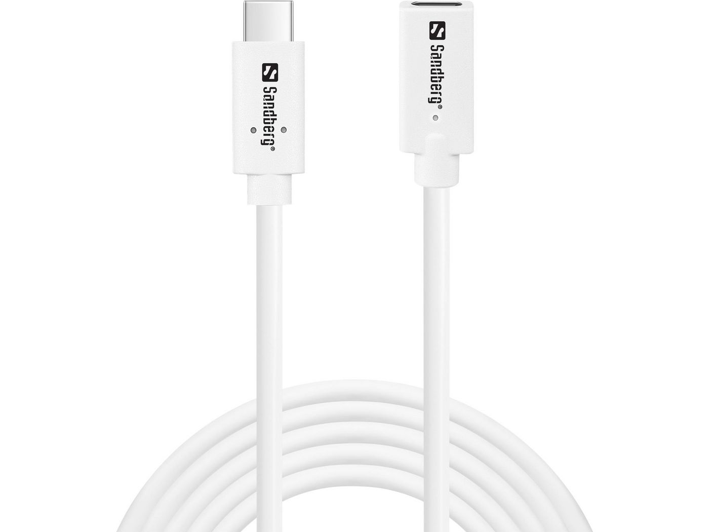 Sandberg 136-55, 200 m, USB C, USB C, USB 3.2 Gen 2 (3.1 Gen 2), 10 Gbit/s, Weiß - Bild 4