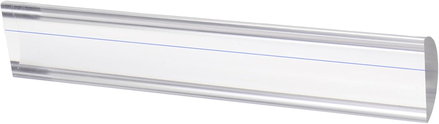 Règle loupe lumineuse en acrylique transparent 16 cm, sans distorsion, pour lecture et loisirs créatifs