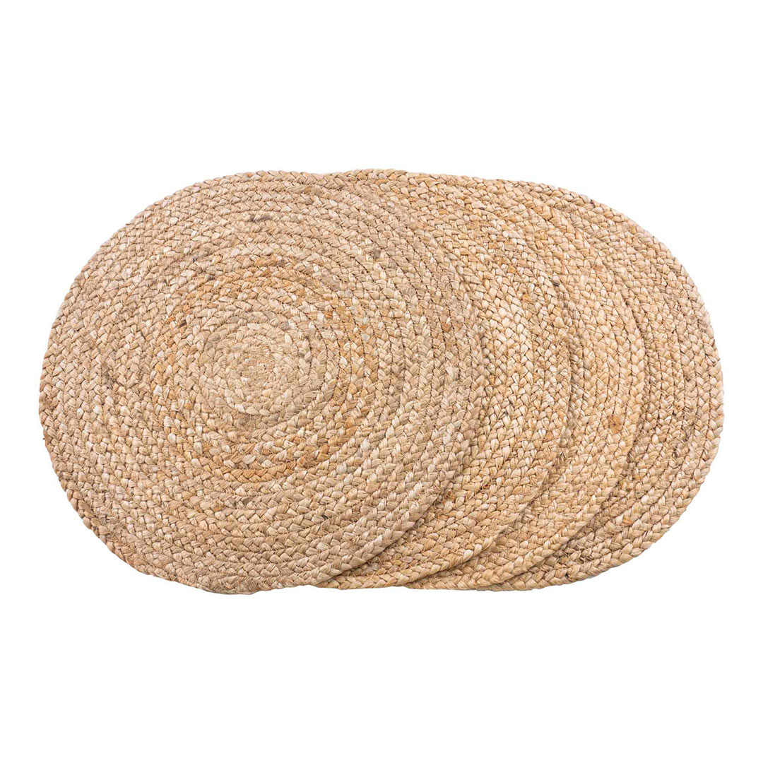 House Nordic Bombay Platzset, Rund - Naturjute (Ø38) (4Er-Set) Für Dekoration - Image 4