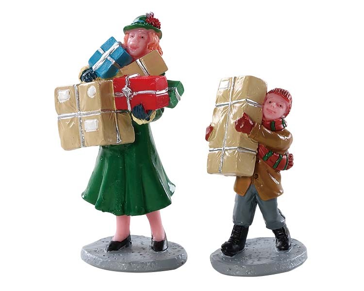 Lemax-82610-217 Christmas Rush, Set/2, Weihnachtsdorf, Weihnachtsfiguren - Image 3