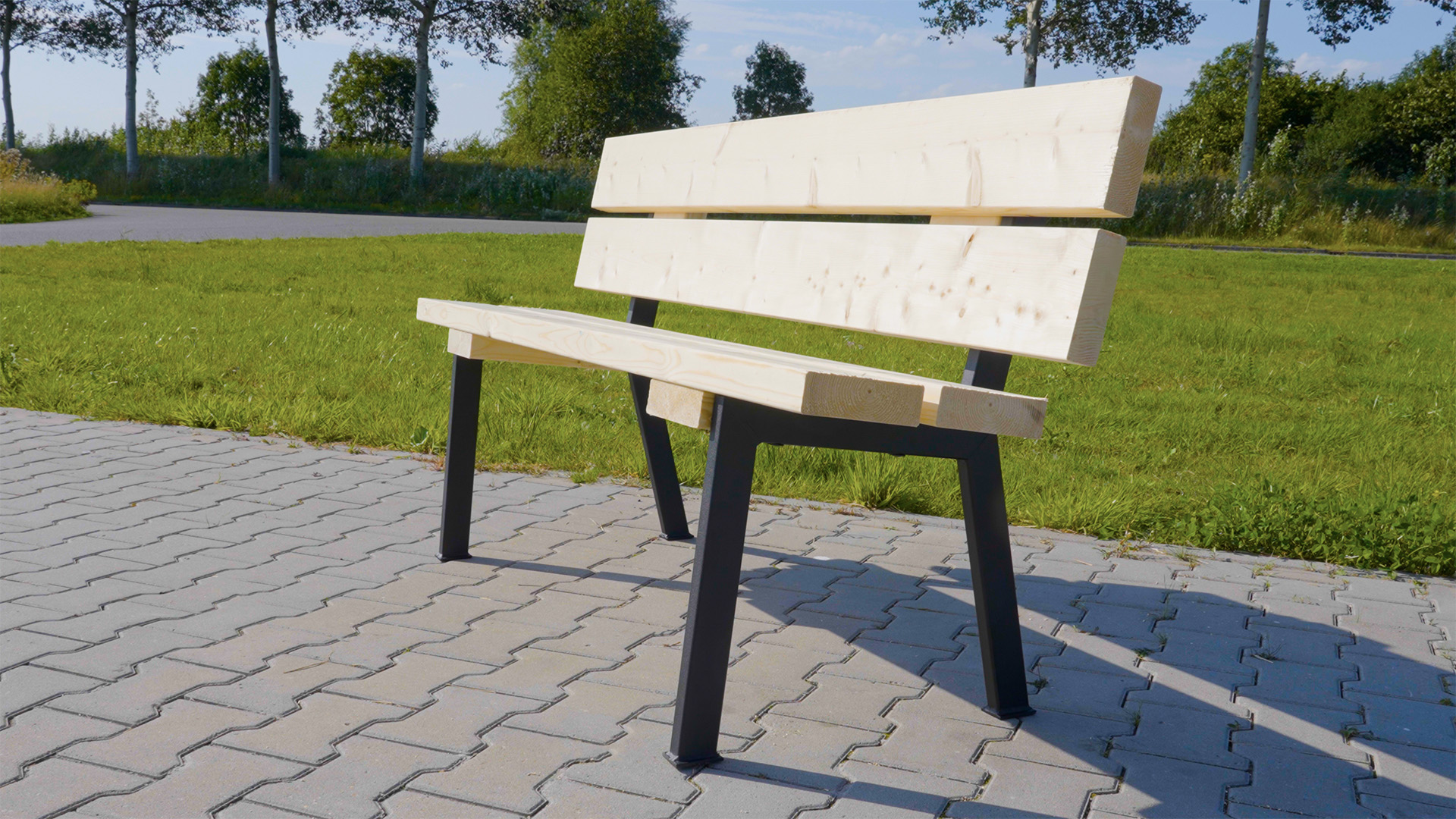 Wovar Gartenbank Gestell Schwarz - Sk2-stahl Gestell Für Gartenbank -
