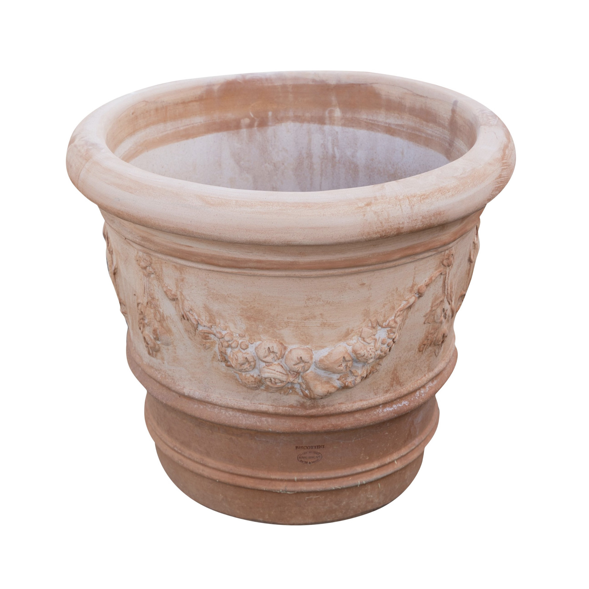 Biscottini – Vase Rond En Terre Cuite Résistante Au Gel 60 Cm