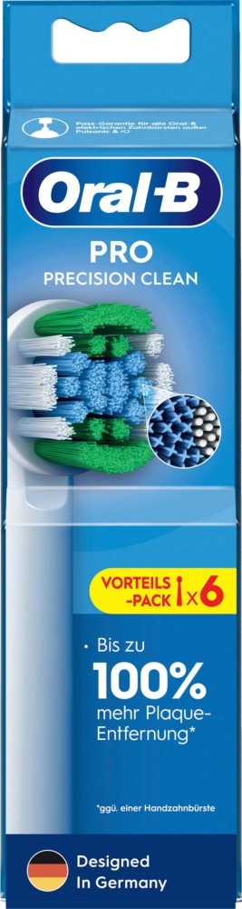 Oral-B Weiss Zahnbürstenkopf, Pro Precision Clean (6X) - Bild 7