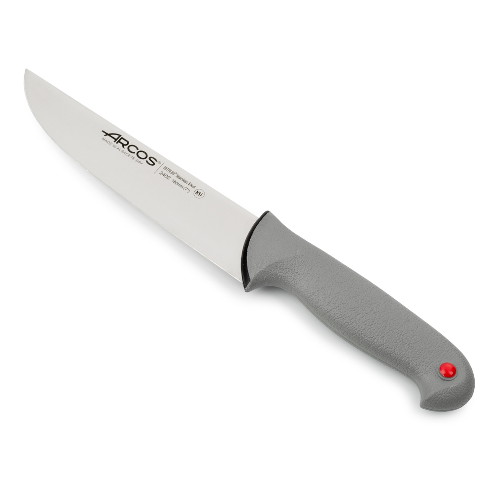 Arcos Mehrfarbig Metzgermesser Farbe - Prof 240200 Edelstahl Nitrum Und Mango Ergonomisches Polypropylen Und 18 Cm Klinge, Vitrine
