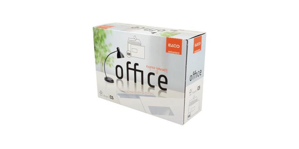 Elco Weiß Versandtasche Office Din C5 229 X 162 Mm (B X H) Mit Fenster 100G/M Mit Haftklebung Papier Hochwei 100 St./Pack. - Bild 5