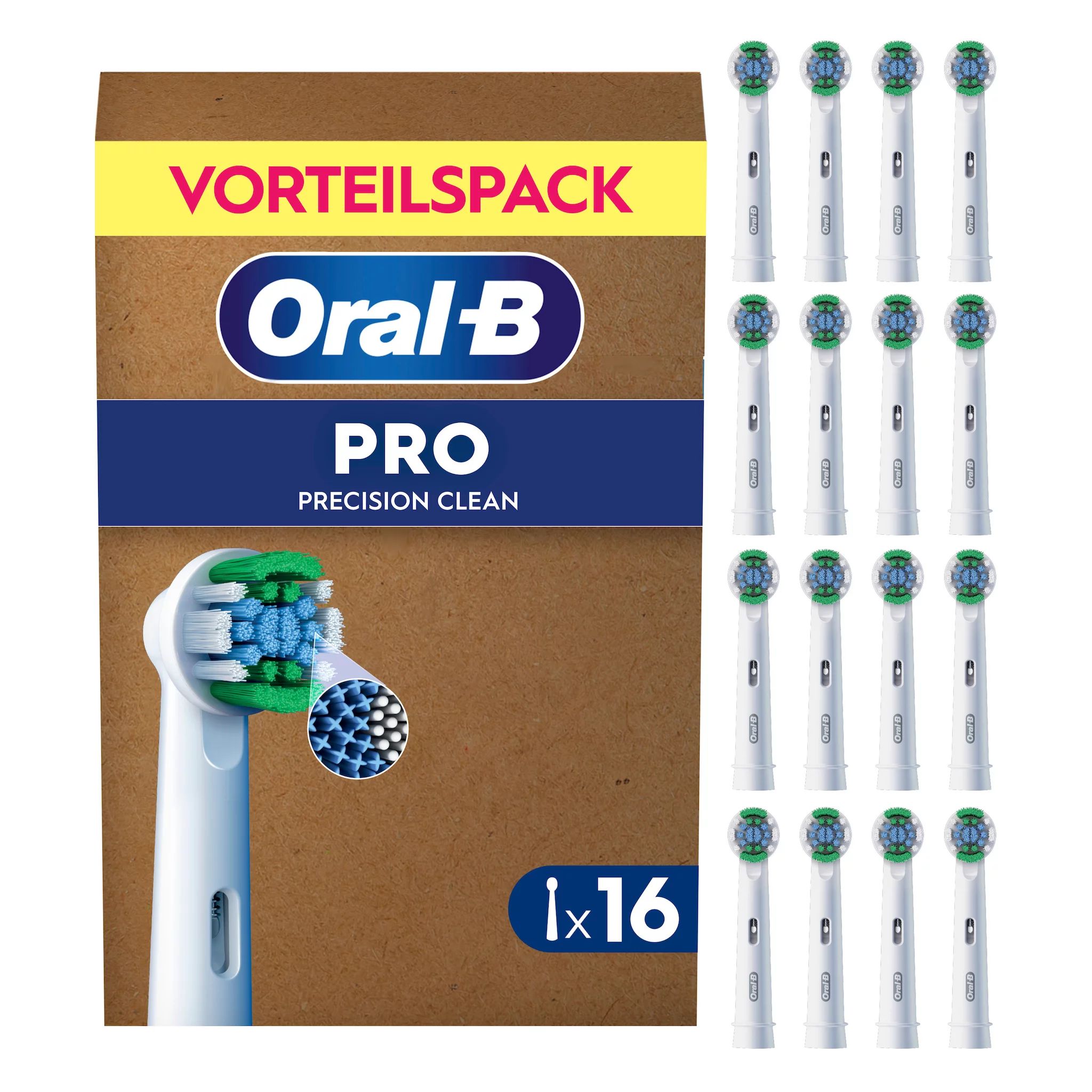 Oral-B Weiss Zahnbürstenkopf, Pro Precision Clean (16X) - Bild 2