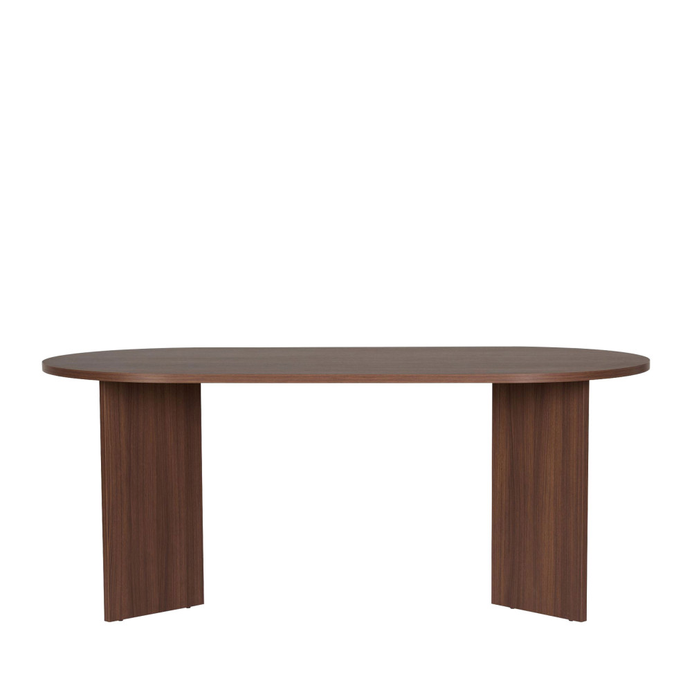 M&s – Table De Salle À Manger Ovale 180 Cm – Mélaminé Effet Pierre