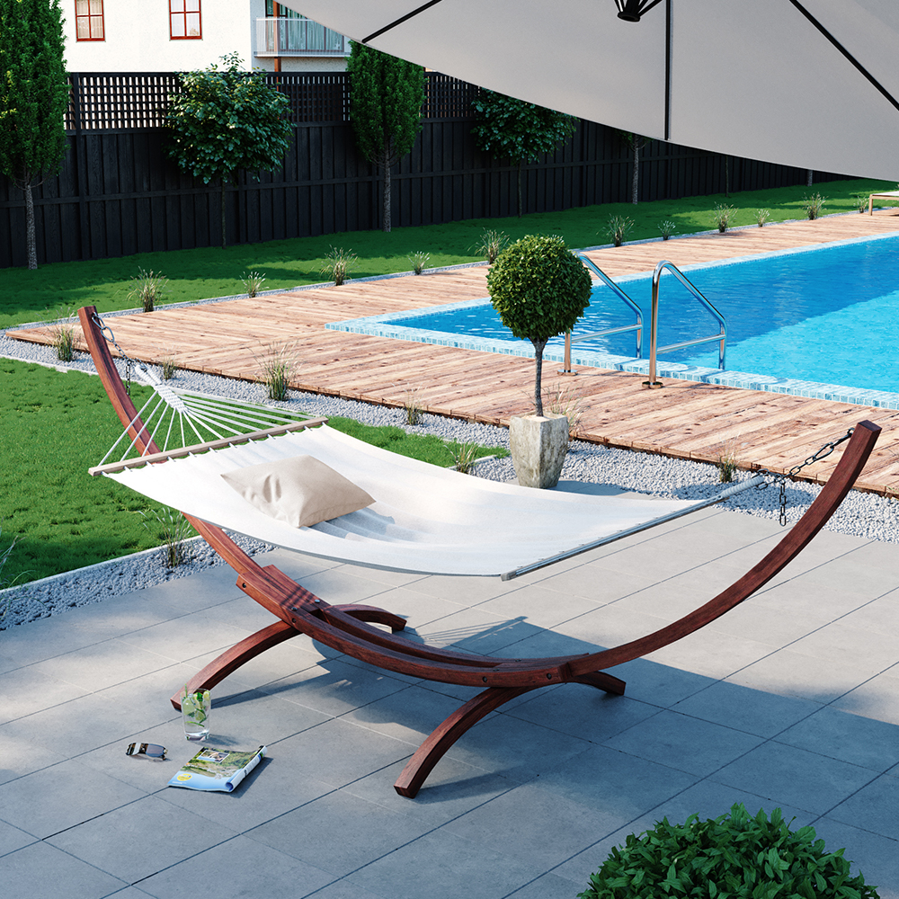 Vitalispa - Hamac, Blanc, 190 X 120 Cm, Ok-living