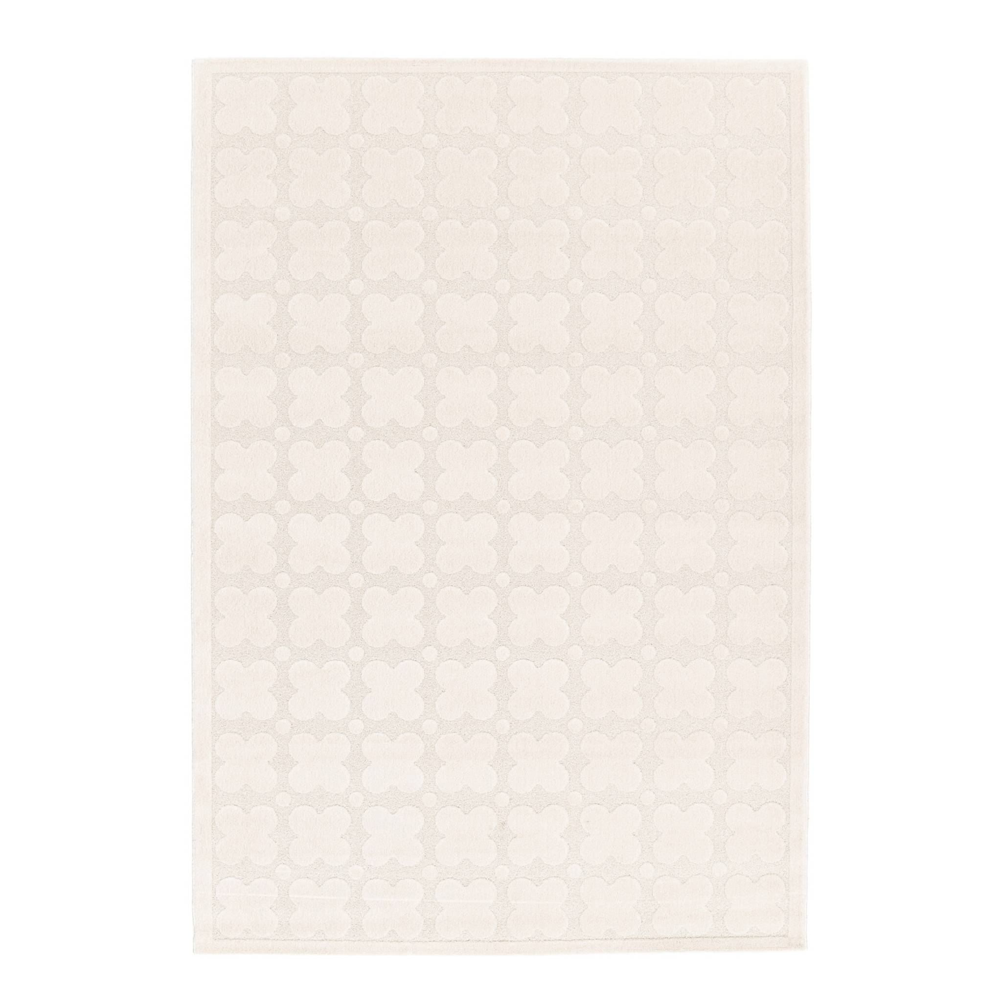 Sweeek Graphic Pattern Indoor Rug Cream 150x80cm - Lili