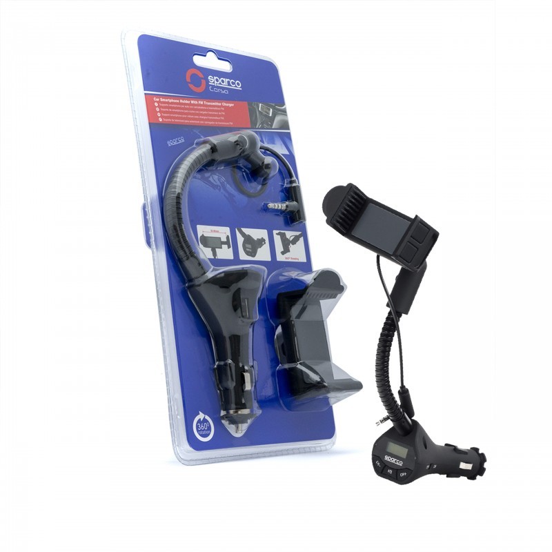 Altro Halterung Mit Fm-sender Und Sparco Spc5100 Freisprecheinrichtung