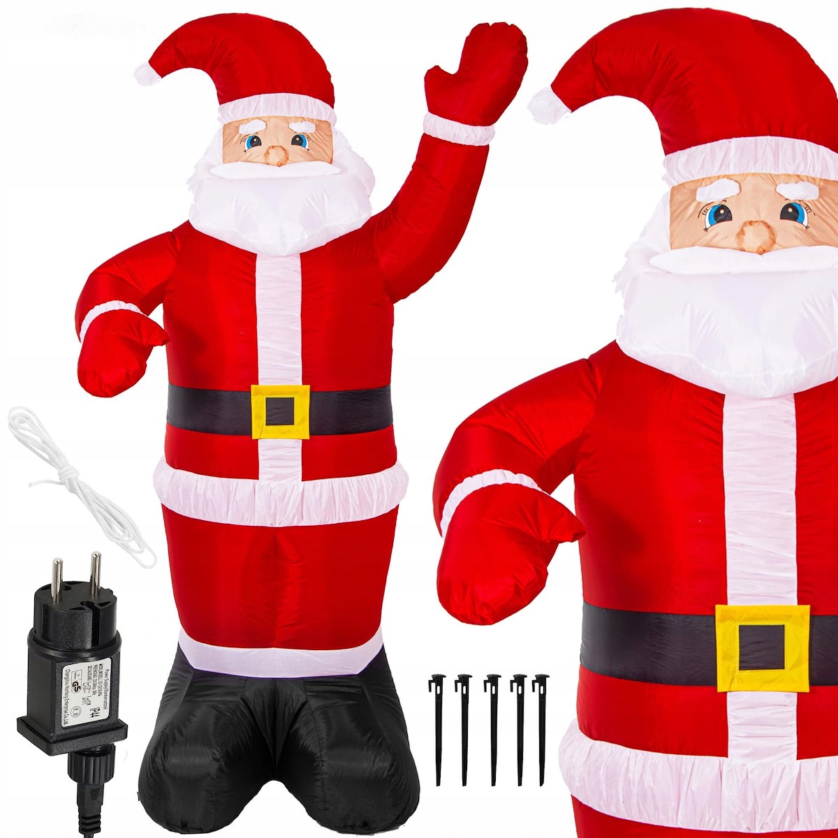 Springos Nikolaus Aufblasbar, Beleuchtet, Gross 180cm 3led Dekoration, Lichter Für Die Feiertage